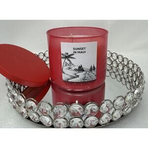 1 Bath & Body Works SUNSET IN MAUI Large 3-Wick Scented Candle 14.5 oz
